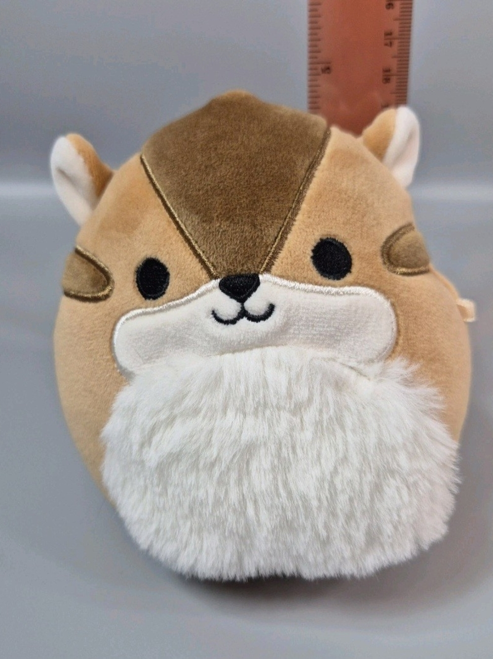 Squishmallow MelzIe the Chipmunk 5" Brown Plush Fuzzy Belly Pre Loved - Picture 5 of 6